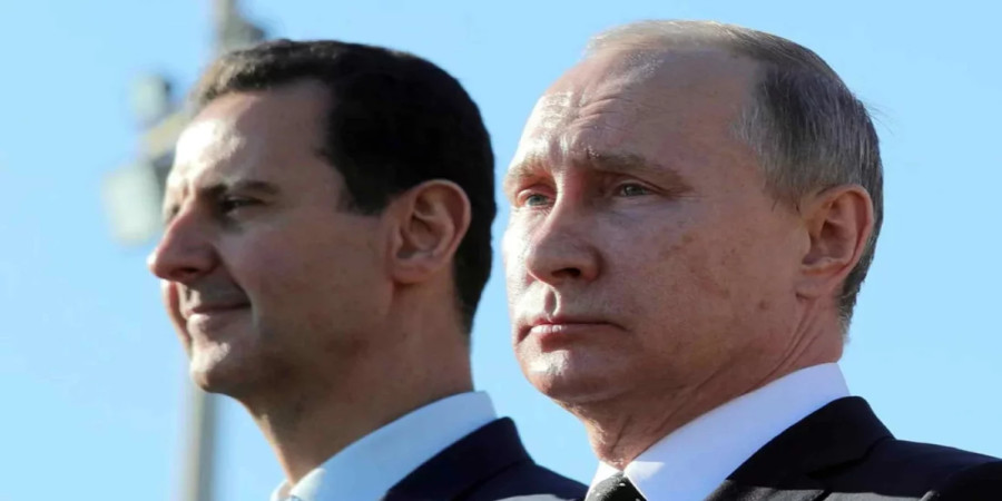 Bashar al-Assad and Vladimir Putin